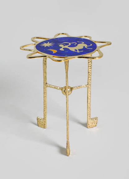 brass decorative side table