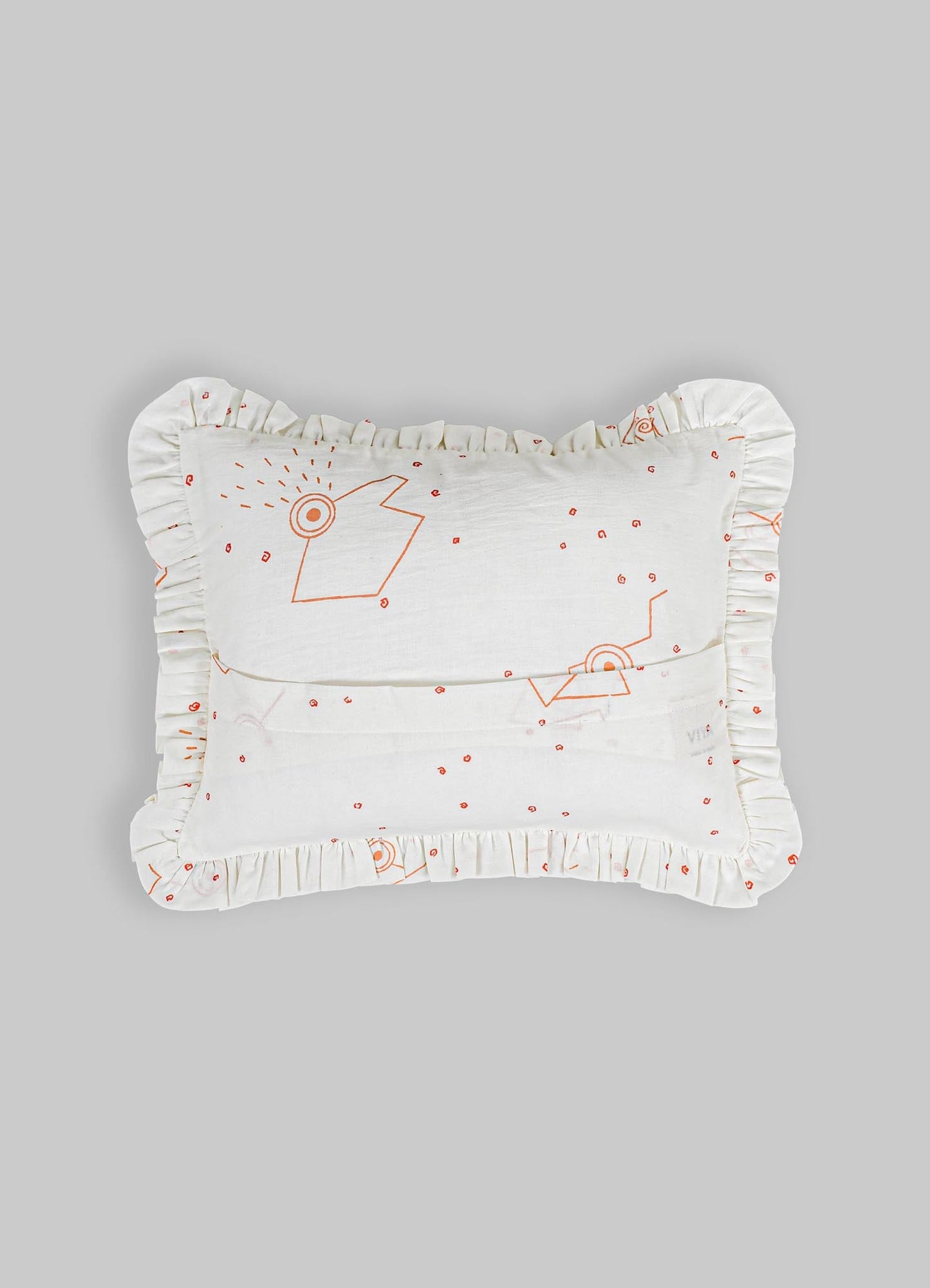 Elephant & Hare Coral Pillow