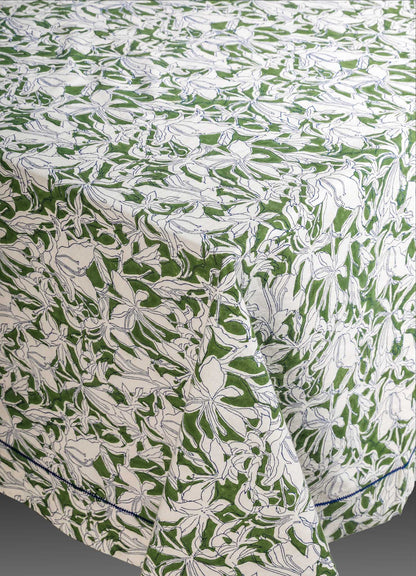 Mantel Verde Ramo de Primavera