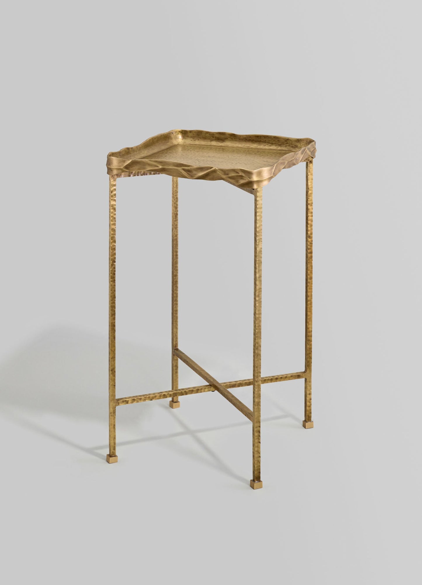 decorative brass tray table