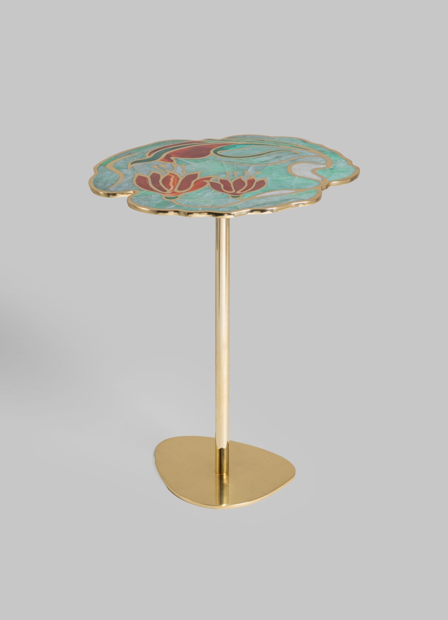 brass decorative side table