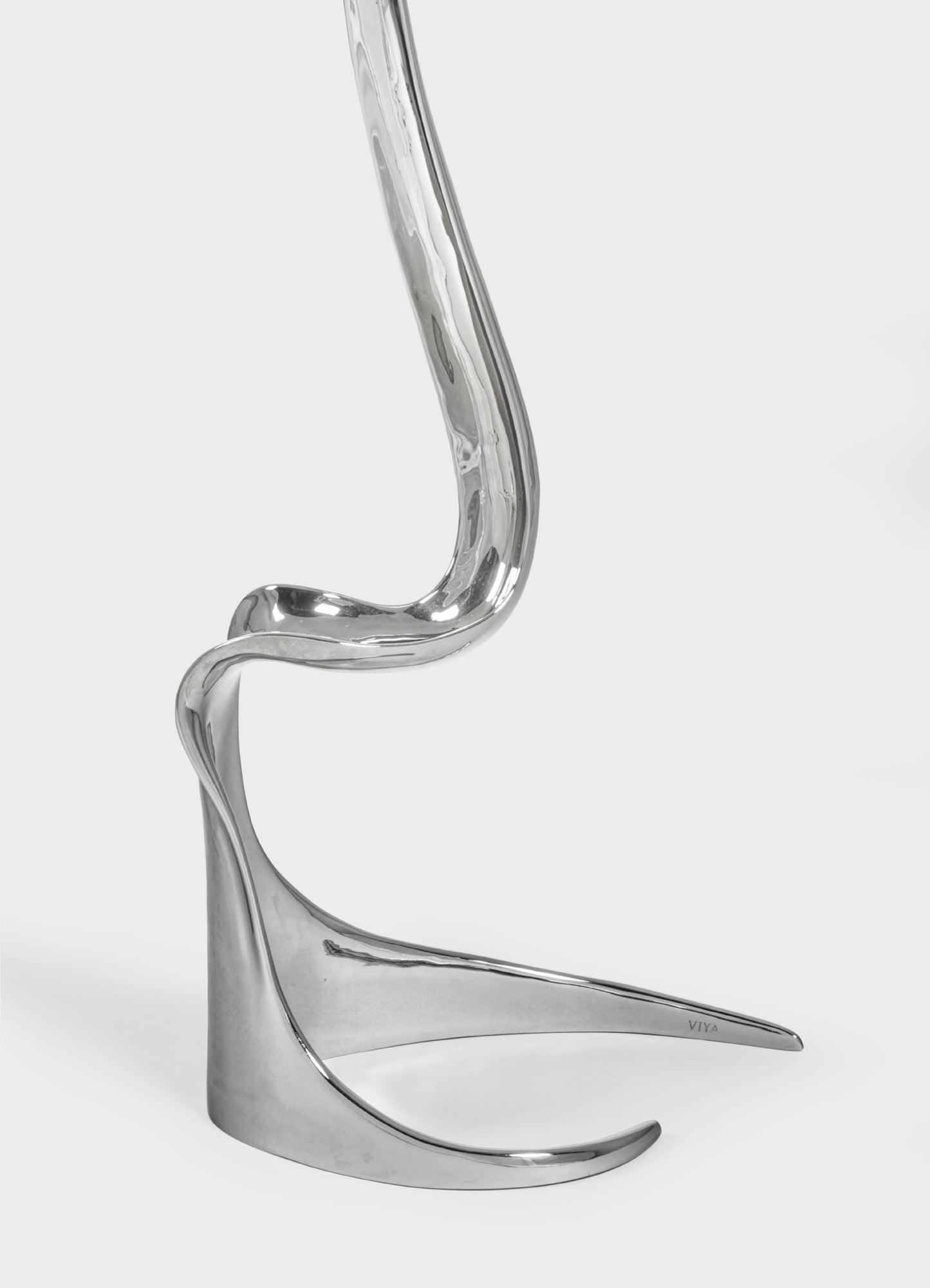Cobra Nickel Candle Stand