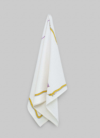 Lurking Crocodile Bath Towel