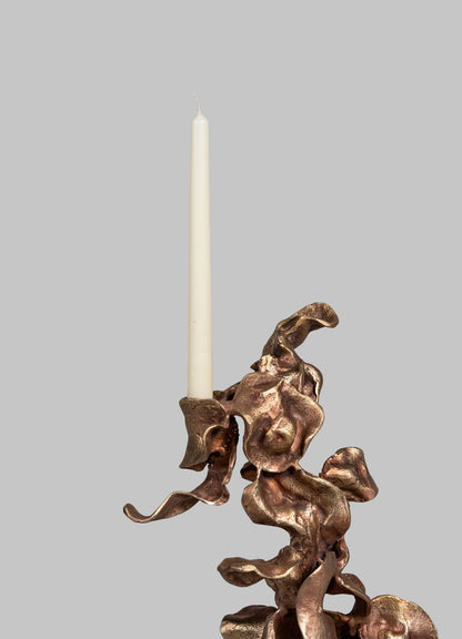 viya luxury brass candle stand small