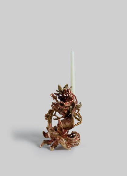 luxury candle stick holder viya brass