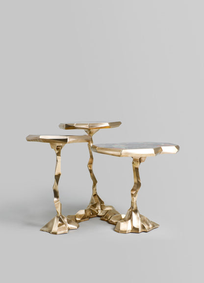 brass and marble coffee table