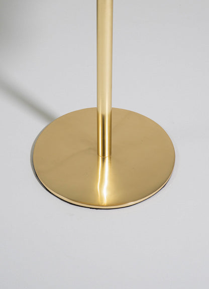 brass side table with marble top