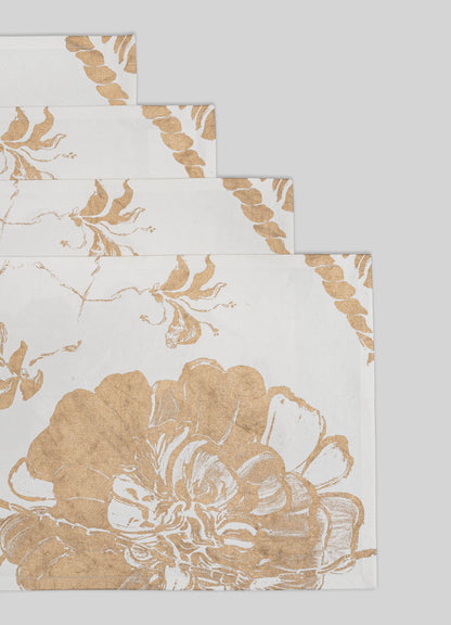 Blossom Gold Placemats - Set of 4