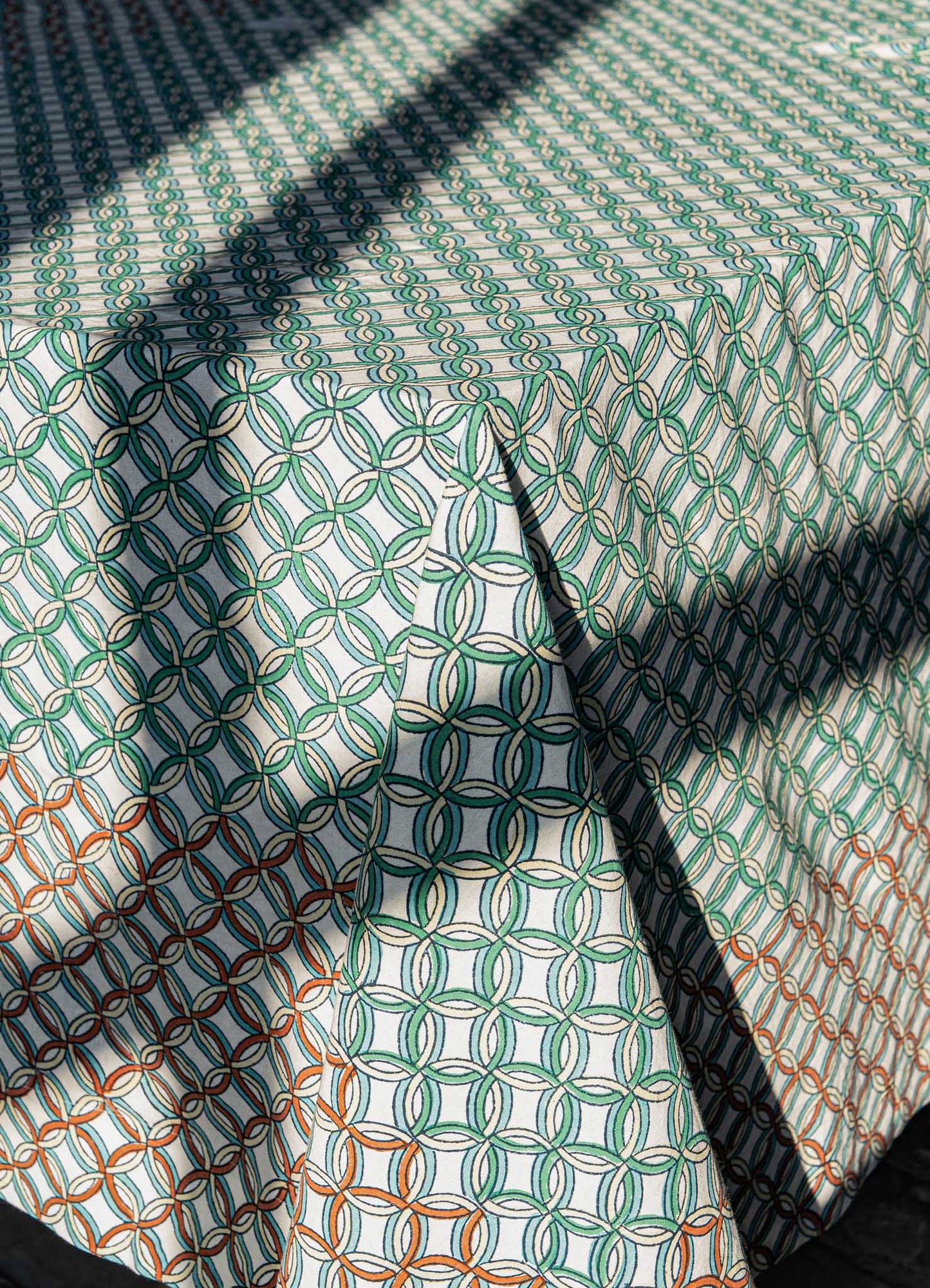 Nappe Vert D'Eau Et Rouille Paigah
