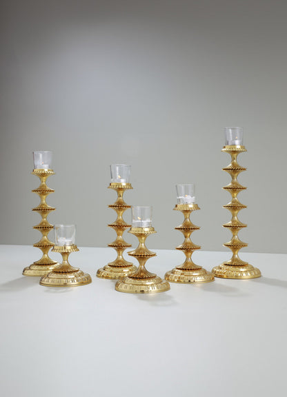 Rambagh Gold Candle Stand Large