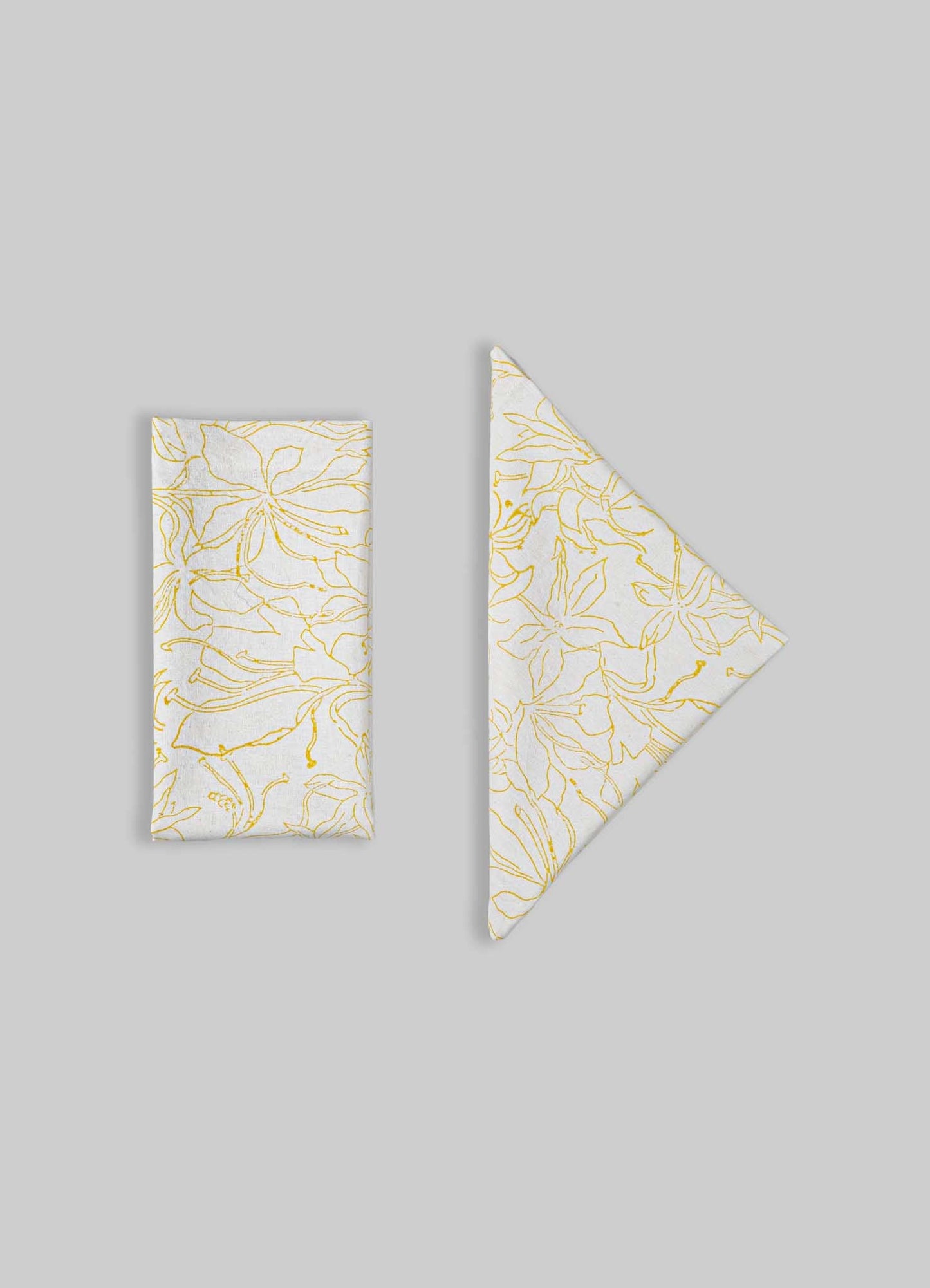Spring Bouquet Yellow Napkins - Set of 4
