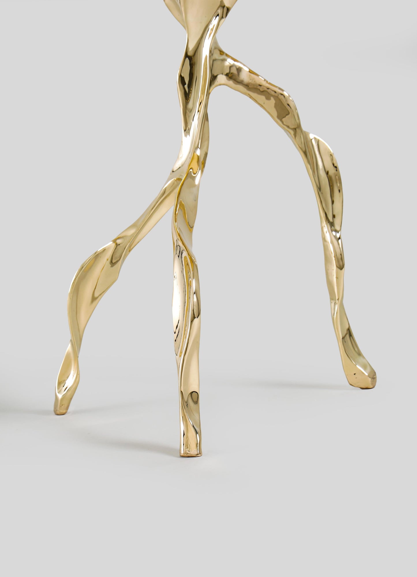 Under The Banyan Gold Side Table Large