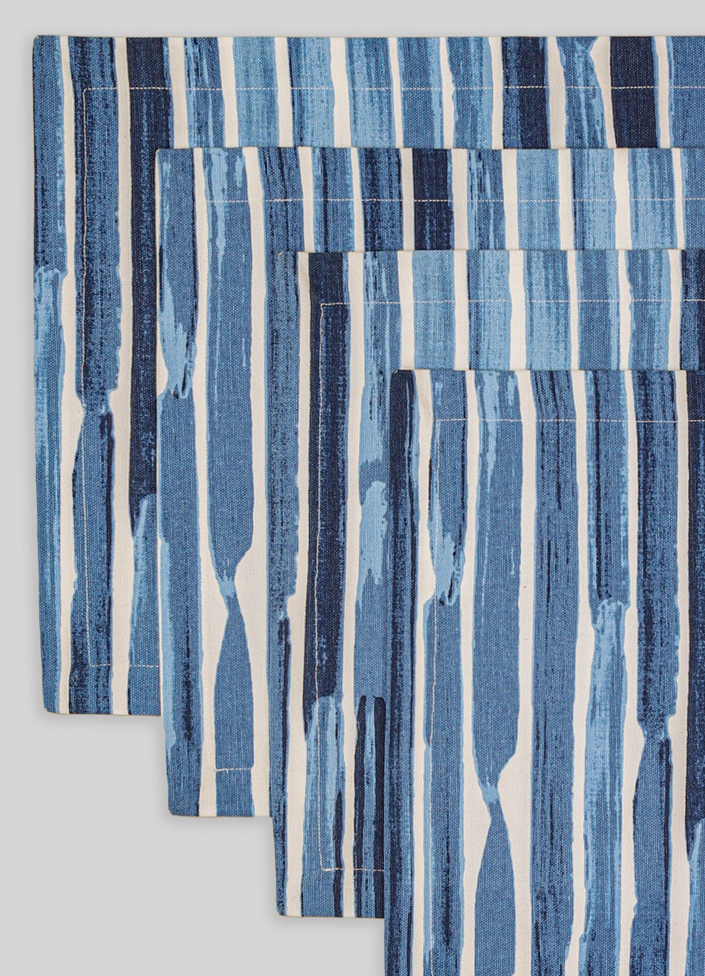 Orchard Blue Stripe Placemats - Set of 4