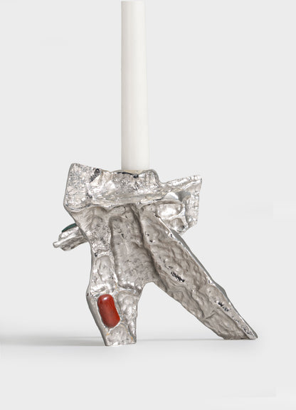 Tutti Frutti Nickel Candle Stand Large