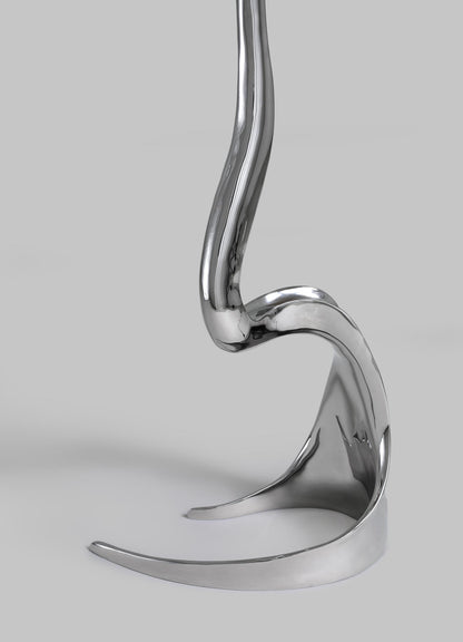 Metal horse bit on a gray background viya designer luxury table lamp