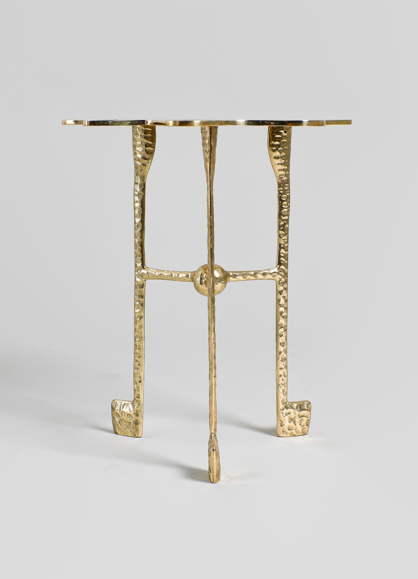 brass legs side table