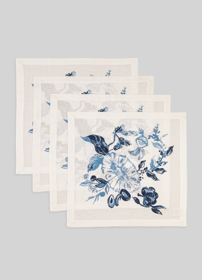 Set da 4 tovaglioli blu Jackfruit