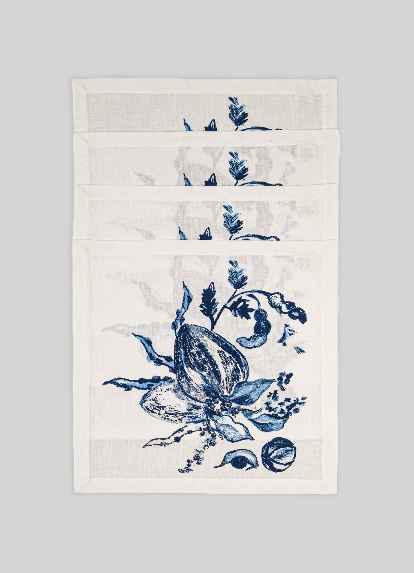 Serviettes Bleues Coconut - Lot De 4