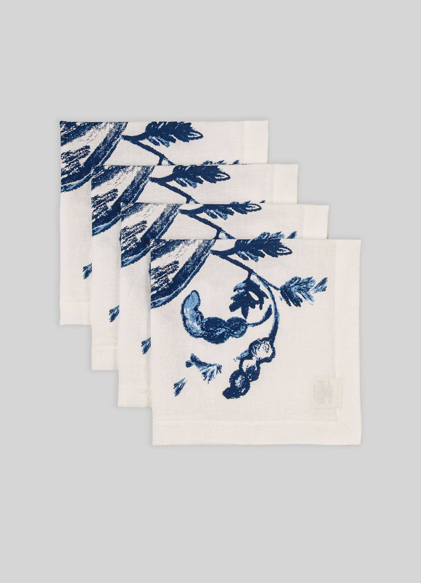 Serviettes Bleues Coconut - Lot De 4