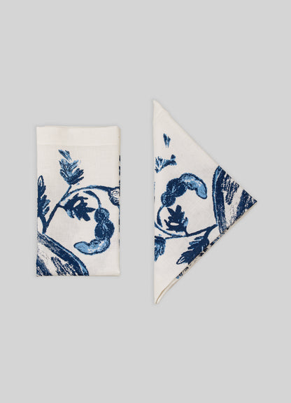 Serviettes Bleues Coconut - Lot De 4