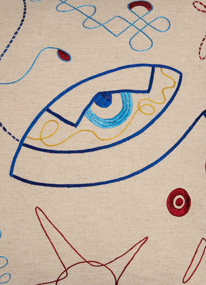 viya evil eye cushion cover 24x24