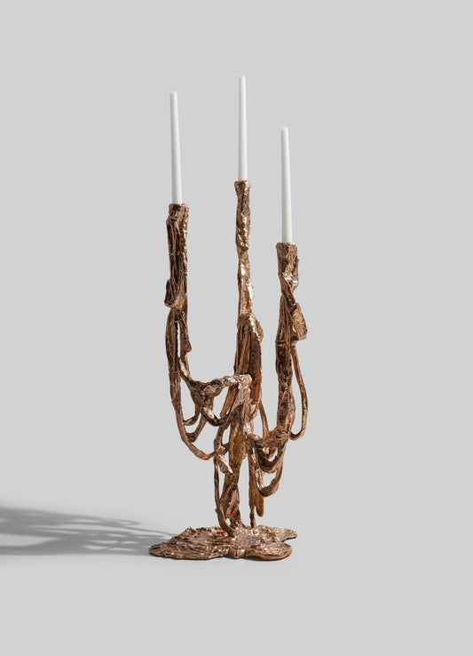 Golden Banyan Candelabra