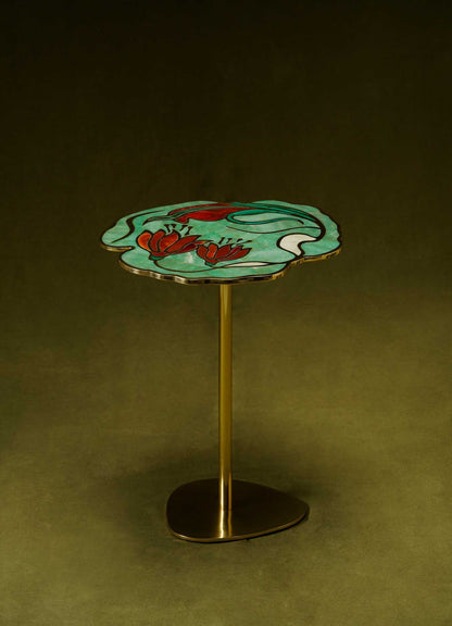 Grande table d'appoint lumineuse Gulmohar