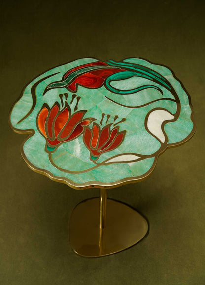 Grande table d'appoint lumineuse Gulmohar