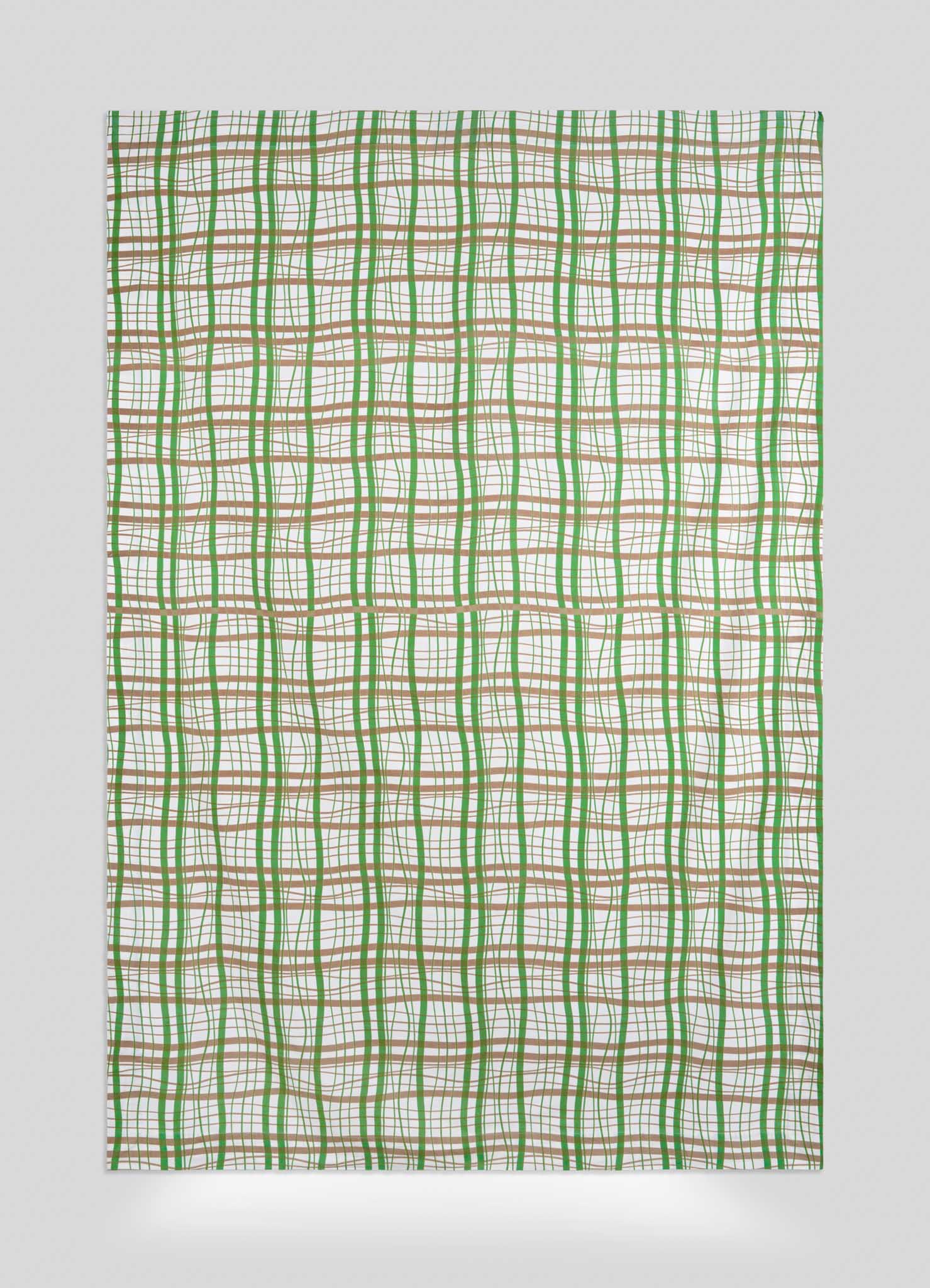 Viya Printed Textile Madras Check Green & Beige Table Cloth