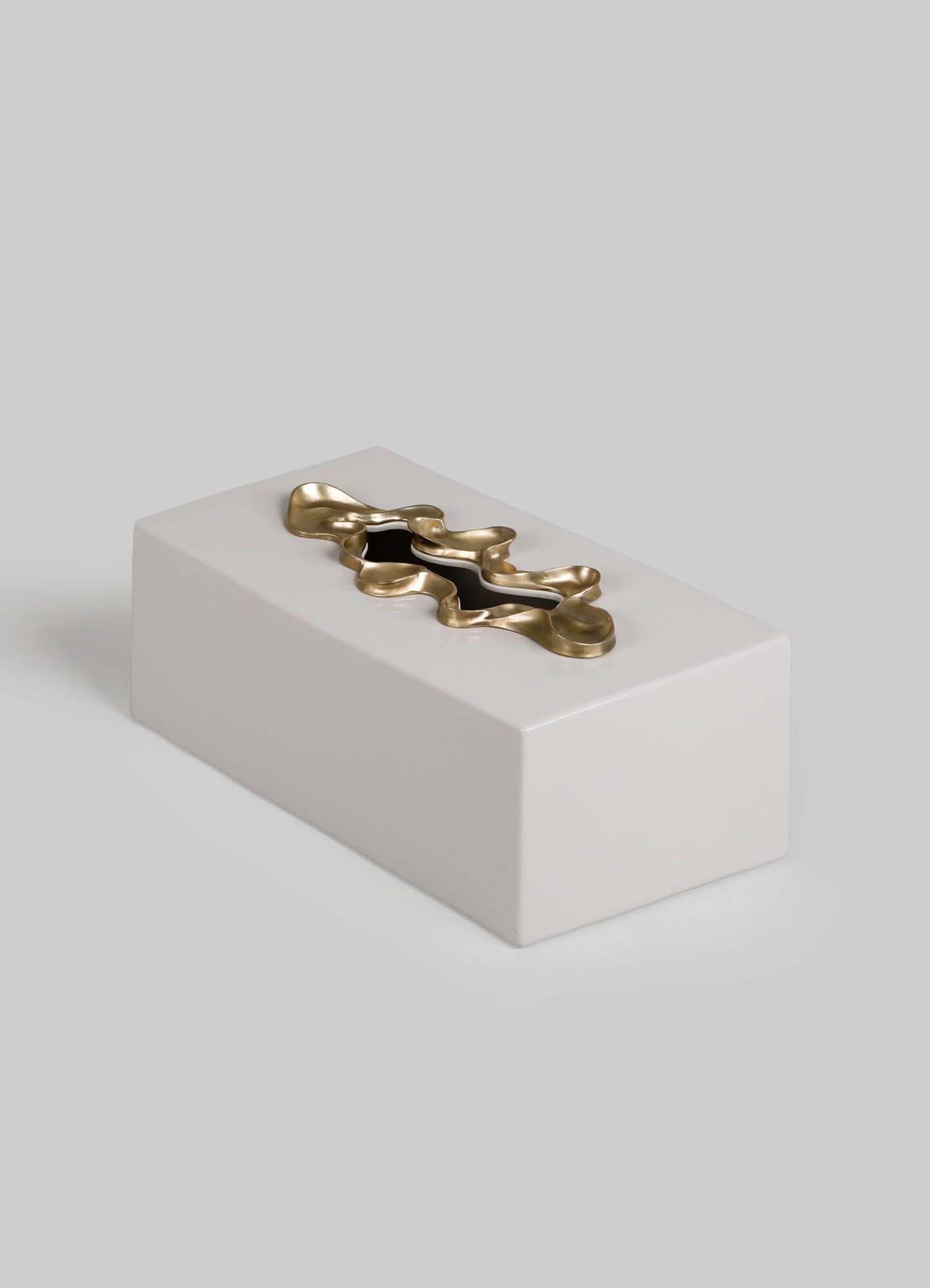 Saffron Ecru Tissue Box Large