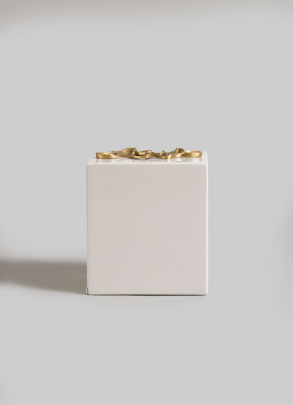 Caja de pañuelos de azafrán grande