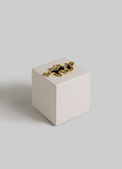 Caja de pañuelos de azafrán grande