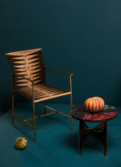 Twist & Knot Black & Natural Chair