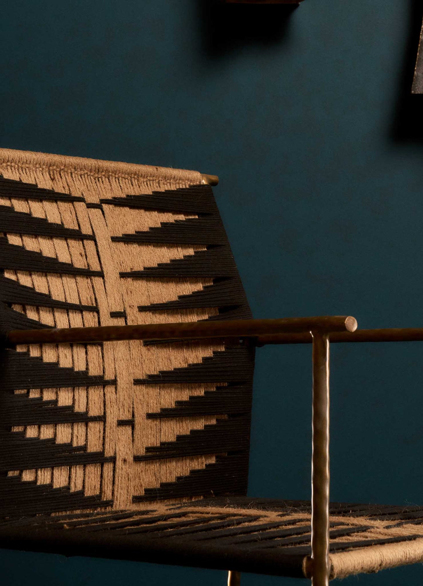 Twist & Knot Black & Natural Chair