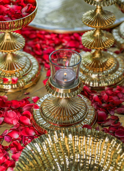 Rambagh Gold Candle Stand Mini